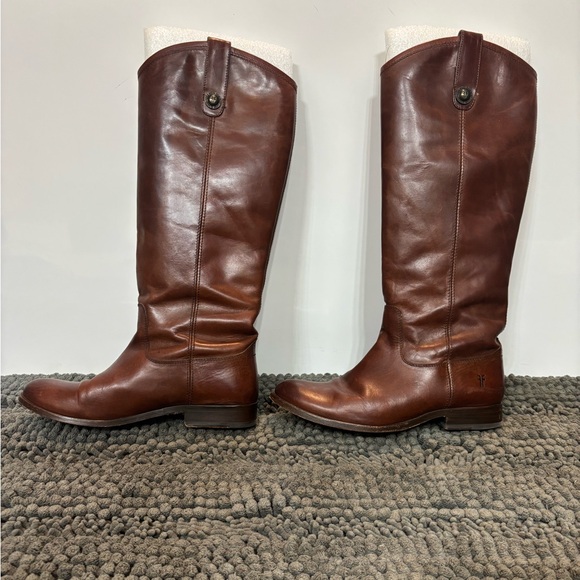 Frye Melissa Button Knee High Tall Boots - Picture 4 of 11
